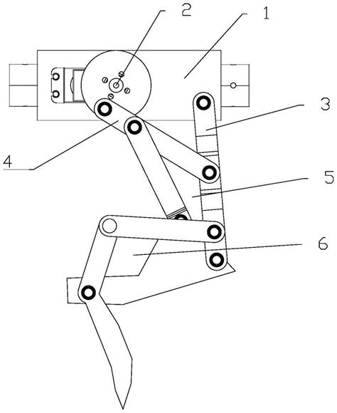 一种多连杆仿生机械腿及爬行机器人的制作方法
