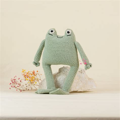 Francisco The Frog In Gray Stuffed Animals From Mama Tierra