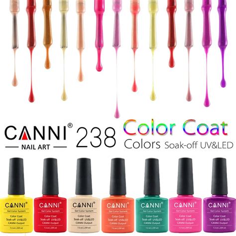 Canni Uv Nail Polish 25 48 Shiny Uv Gel Nail Polish Varnish Led Soak