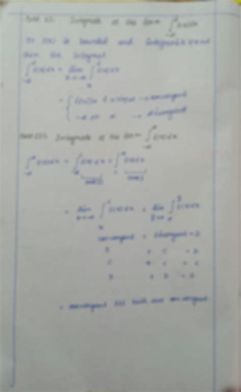 Solution Basic Understanding On Convergence And Divergence Of Improper