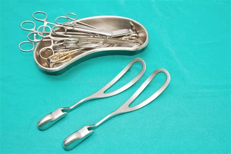 Set Of Surgical Instrument Stock Image Image Of Group