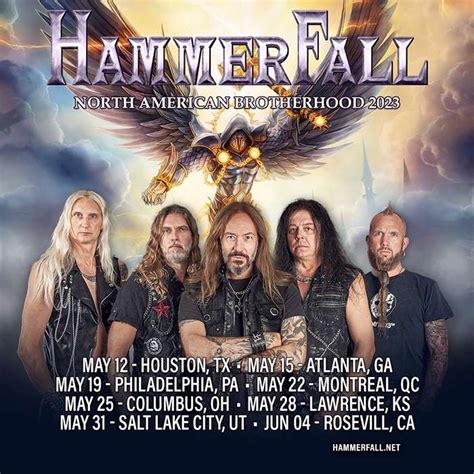 Hammerfall announce North American Brotherhood 2023 tour - Lambgoat