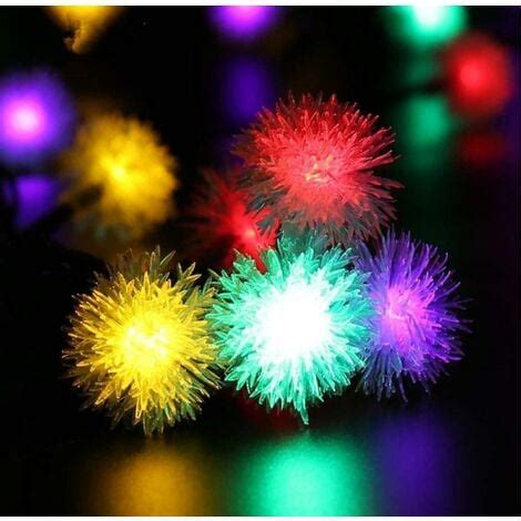 LED Hairy Ball String Lights Garden Garden Decoration Christmas Day