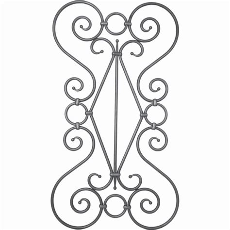 Panneau Grande Volute Motif Rond Hauteur 950mm Largeur 535mm En Rond