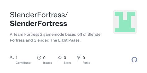 Github Slenderfortressslenderfortress A Team Fortress 2 Gamemode