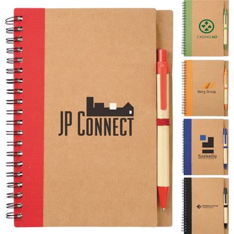 Eco Friendly Pens with Notebook, Custom Printed With Your Logo!