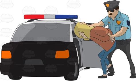 Police Officer Arresting A Caucasian Woman And Placing Her In The Back