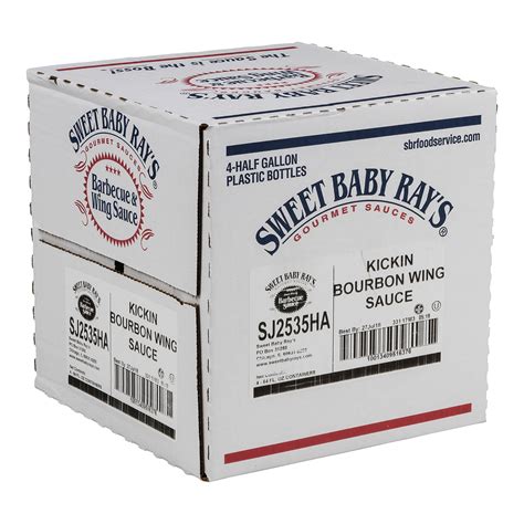 Kickin Bourbon Wing Sauce Glaze Sweet Baby Ray S Foodservice