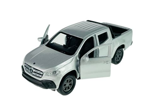 Welly Mercedes-Benz X-Class Srerbny 1:34 Samochów Nowy Metalowy Model ...