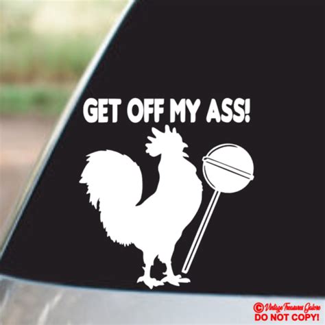 GET OFF MY ASS C0CK SUCKER Vinyl Decal Sticker Car Window Wall Bumper FUNNY JDM EBay