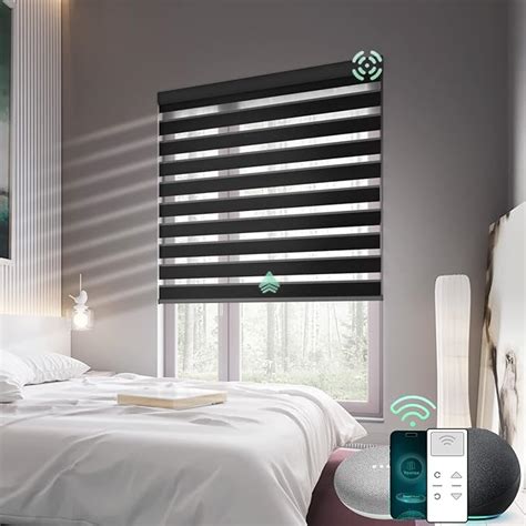 Amazon Yoolax Motorized Zebra Blinds Compatible With Alexa Smart