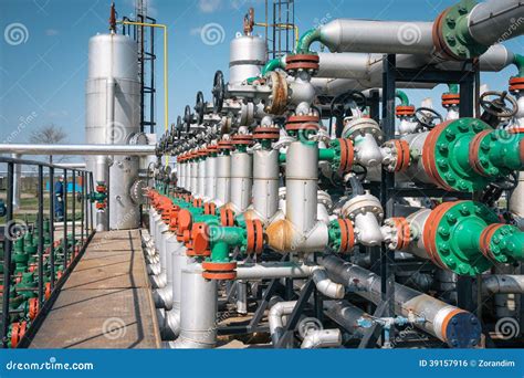 Oil And Gas Processing Plant Stock Photo Image Of Refinery