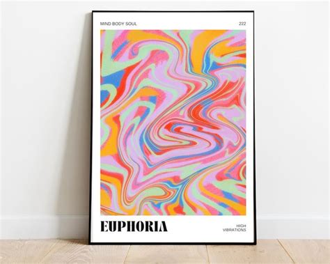 Euphoria Aesthetic Poster Mind Body Soul Energy Aura Poster, Digital ...