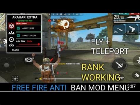 Free Fire Anti Ban Mod Menu Akahari Extra V Fly Auto Headshot And