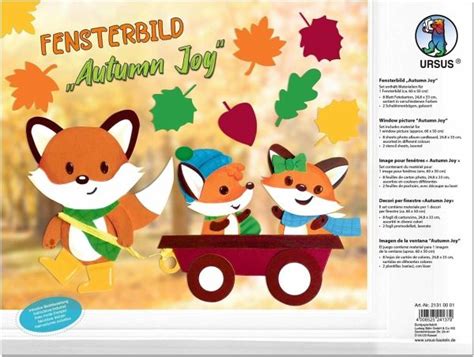 Ursus Kinder Bastelsets Fensterbild Autumn Joy Jetzt Bei B Cher De