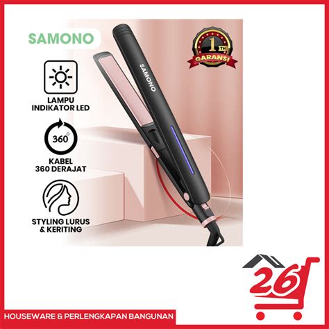 Jual SAMONO Catokan Rambut Profesional Lurus Dan Keriting LED Indikator