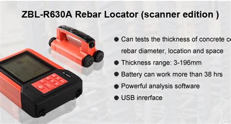 Taijia Zbl R A Rebar Detector Concrete Rebar Scanner Concrete Cover Meter