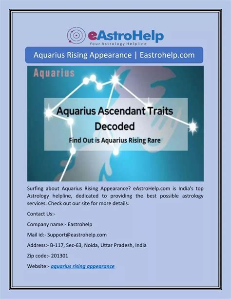 PPT - Aquarius Rising Appearance | Eastrohelp.com PowerPoint ...