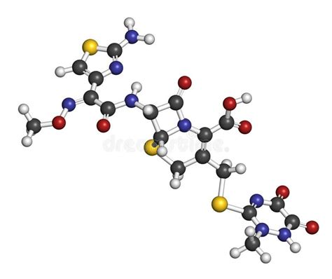 Ceftriaxone Antibiotic Drug Molecule Cephalosporin Third Generation