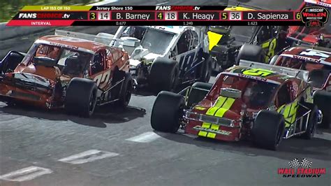 Nascar Whelen Modified Tour Wall Stadium Speedway Last Laps