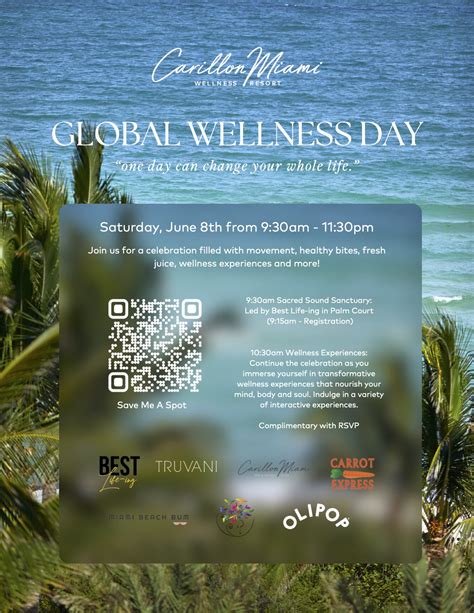 Carillon Miami Wellness Resorts Global Wellness Day Event The