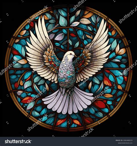 Holy Dove Holy Spirit Christian Symbol Stock Vector (Royalty Free ...