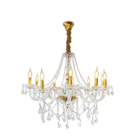 Lustre Candelabro De Cristal Bra Os Dourado Zig Ilumina O Compre