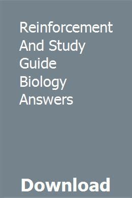 Reinforcement And Study Guide Biology Answers