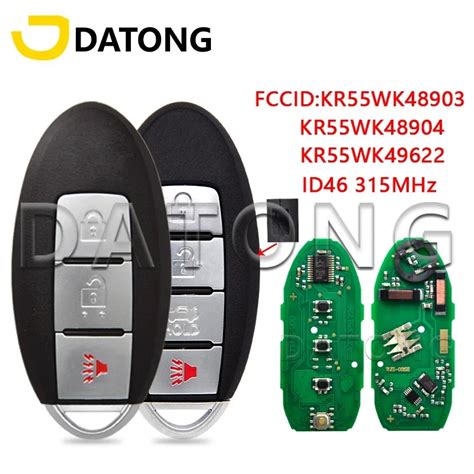 Datong World Llave Remota De Coche Para Nisan Teana Altima Maxima