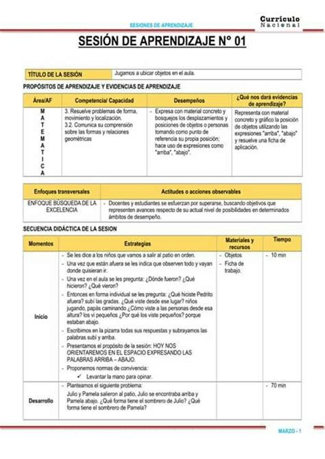 Sesión De Aprendizaje área Matemática Fichas De Matematicas Planificacion De Educacion Fisica