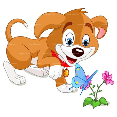 Clipart Happy Dog Playing Royalty Free Vector Design Cartoon Dog