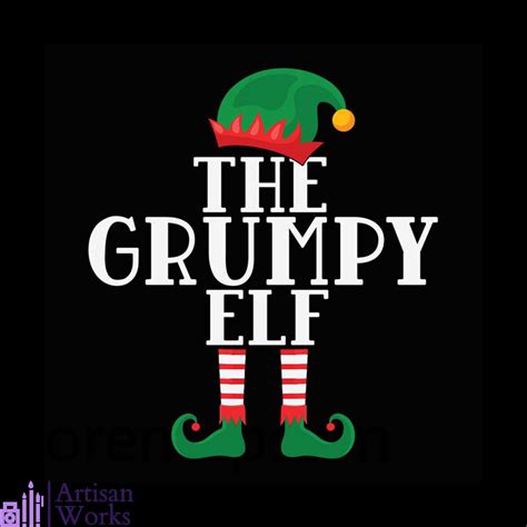 The Grumpy Elf Svg Christmas Svg Elf Grumpy Svg Elf Svg Inspire