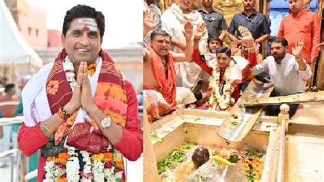 Kumar Vishwas Reached Kashi Vishwanath Temple Refrained From Giving