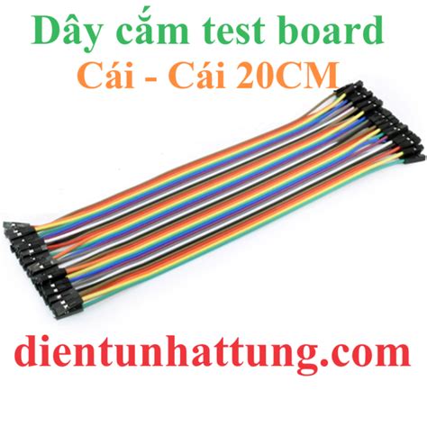 DÂY CẮM TEST BOARD CÁI CÁI 40CM BẸ 10 SỢI