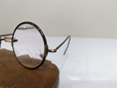 Early 1900s Vintage Eyewear Glasses Frames And Case Gem