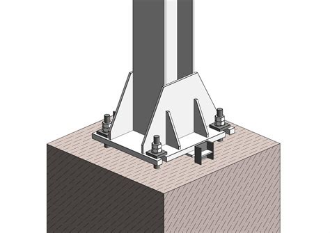 Упоры в фундаментах для стальных колонн фото