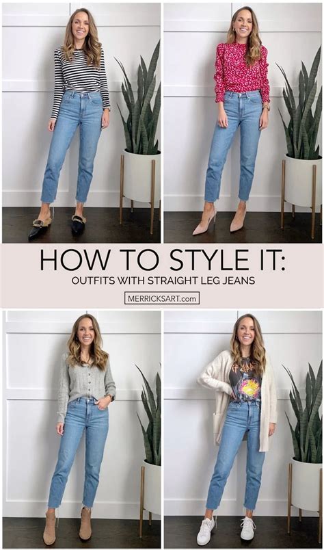 4 Cute Straight Leg Jeans Outfits Merricks Art Straight Leg Jeans Outfits Straight Jeans