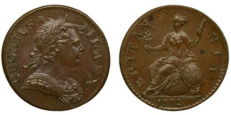 George Iii Half Penny House Of Hanover Avere Coins