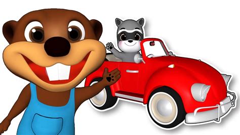 Red Car Learn Colors For Children Colours Song Educational Video