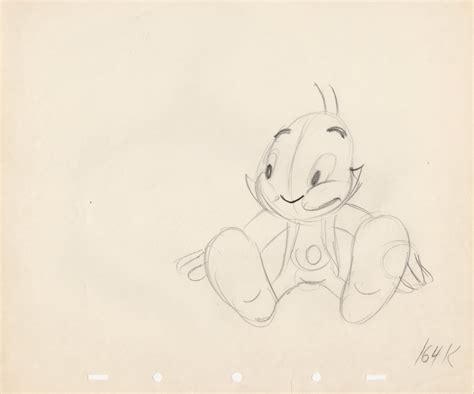 1960s Jiminy Cricket Production Drawing ID Junjiminy20122 Van