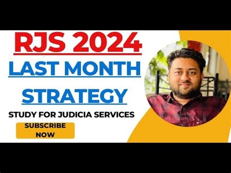 RJS 2024 Last Month Strategy Rajasthan Judiciary Study For