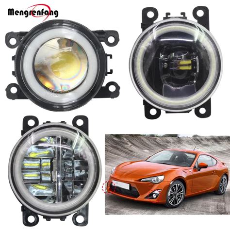 Pieces Car Fog Light H Led Bulb Halo Ring Angel Eye Drl Daytime