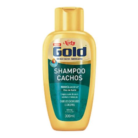 Shampoo Sem Sal Niely Gold Cachos 300ml Drogaria Sao Paulo