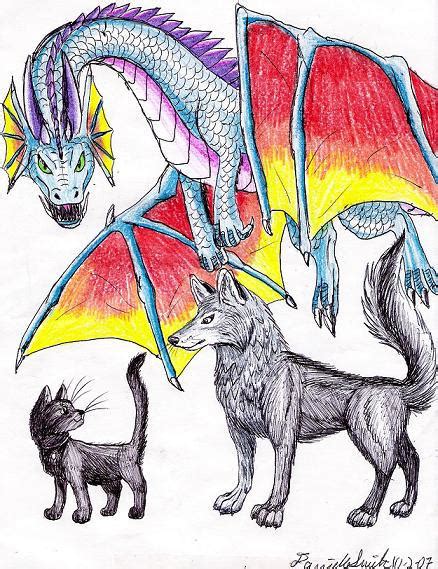 Doodle Dragon With Cat 1 By Smithy9 On Deviantart