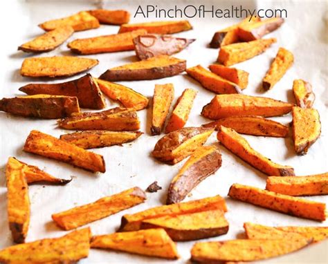 Oven Baked Sweet Potato Fries A Pinch Of Healthy