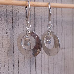 Sterling Silver Open Circle Earrings 925 Solid Sterling Silver