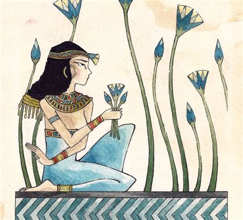 Egyptian Lotus Flower Drawing