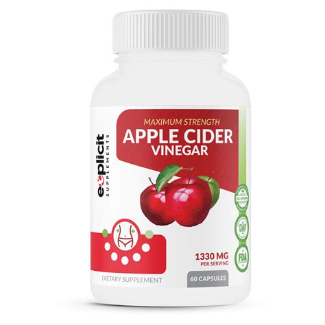 Apple Cider Vinegar Pills 1300mg 60 Capsules