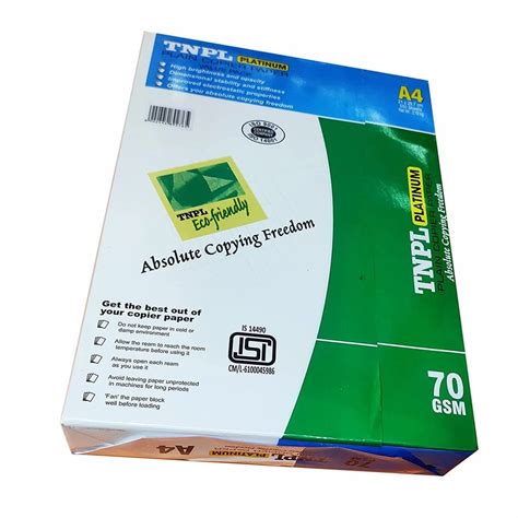 Tnpl Platinum A Size Gsm Copier Paper At Rs Ream Oragadam