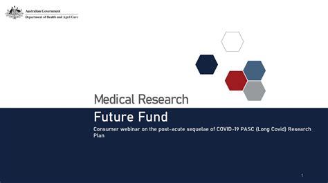 Medical Research Future Fund Consumer Webinar On The Post Acute